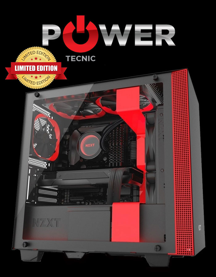 Gabinete NZXT H400I Negro – Rojo Cristal Templado Micro ATX / ITX – Power Tecnic | Armá tu PC Gamer