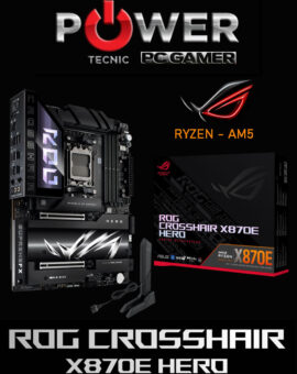 MOTHERBOARD - ASUS - ROG - CROSSHAIR - X870E - HERO - DDR5 - 8600MHs - RYZEN 9000/8000/7000  "TOPE DE LINEA"