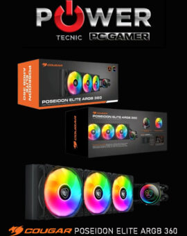 REFRIGERACION LIQUIDA - CPU - COUGAR POSEIDON ELITE 360 ARGB - Socket Para Intel Lga 1851 / Amd AM5 y Gen Anteriores
