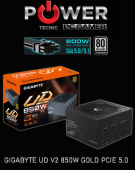 FUENTE – GIGABYTE - UD - V2 – 80PLUS 850W – GOLD » NUEVO CONECTOR » Pcie 5.0