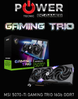 TARJETA DE VIDEO - MSI - RTX 5070 Ti - GAMING TRIO - 16Gb DDR7 - PCIe Gen5 - DLSS 4