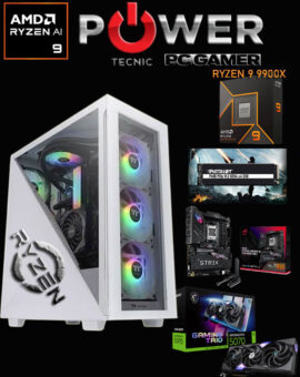 PC – AMD – NUEVO RYZEN 9 – 9900X – 24 NUCLEOS – 5.6Ghz – MOTHER – ASUS ROG – STRIX – iA – B850-E – GAMING – WiFi 7 – VIDEO 5070 – MSI GAMING TRIO – DDR7