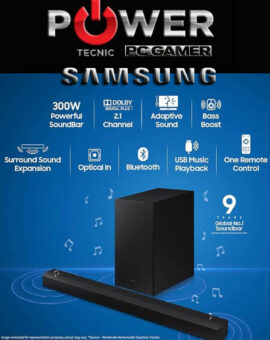 SOUNDBAR - SAMSUNG - C450 - 300Wts - BARRA y SUBWOOFER - SONIDO ADAPTATIVO y GAMING