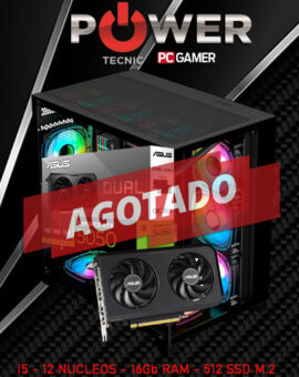 PC-i5 12NUCLEOS – SSD M.2 512Gb-5000Mhz – VIDEO – 5050 – ASUS – DUAL – OC – iA – 16GB DDR4 – 3200Mhz – Gskill TtidentZ – ARGB