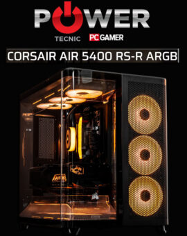 GABINETE - GAMING - CORSAIR - AIR 5400 RS-R - ARGB - BLACK - NUEVA GENERACION "2026" TRIPLE CAMARA