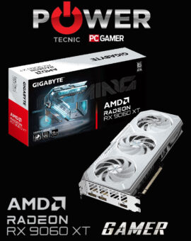 GIGABYTE – RADEON – RX 9060 XT – GAMING – OC – 16Gb – iA – PCIe 5.0 – WINDFORCE - ICE